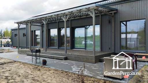 Husfast Baldakin 3x10m Polycarbonat