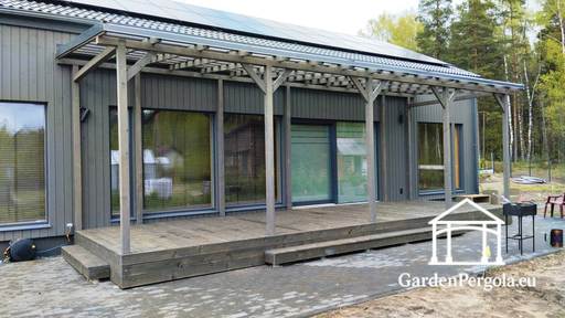 Husfast Baldakin 3x10m Polycarbonat - garden gazebo pergola