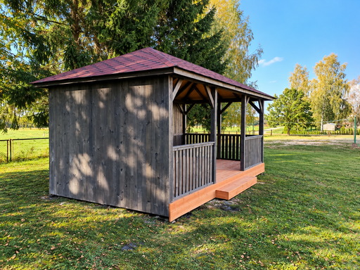 3x6 m havepavillon i træ